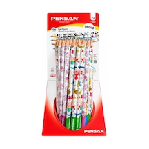 Hayvanlar Desenli Kurşun Kalem 2b Pensan 6 Adet Çok Renkli