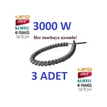 3 Adet 3000W İnfrared Soba Rezistansı 3 Adet 3000W İnfrared Soba Rezistansı