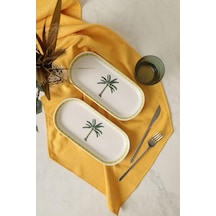 Palmiye Noyan Kayık Tabak 26 Cm 2 Adet 22642 Çok Renkli