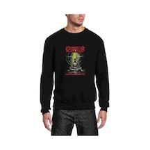 Kreator Past Life Trauma Baskılı Siyah Erkek Örme Sweatshirt