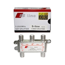 S-line FD0104  5-2500Mhz 4'lü Uydu Dağıtıcı 1/4 Splitter Uydu Sinyal Çoğaltıcı