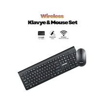 Multimedya Q Klavye Ve Mouse Seti Renkli
