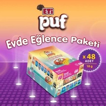 Eti Puf Renkli Bisküvi 48 x 18 G