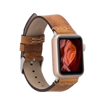 Bouletta Watch Uyumlu Deri Kordon 38-40-41Mm G19-Ba7 Taba