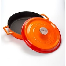 Lava 28cm.trendy Basık Tencere - Turuncu - Lv Y St 28 K2 O Turuncu