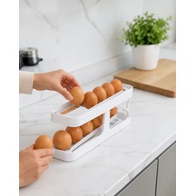 Astraltech Yumurta Organizatörü Buzdolabı İçin Yer Tasarruflu M L Xl Uyumlu Çok Renkli