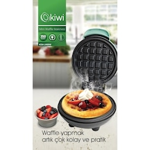 Kiwi KSM-2400W Yapışmaz Plakalı Mini Waffle Makinesi