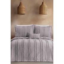 Ways Şönil Çift Kişilik Yatak Örtüsü Gri Gri