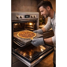Ayrex %100 Doğal Bazalt Pizza Taşı I Mangal Taşı I 30x40x2 Cm