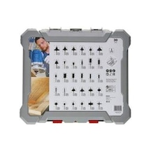 Bosch 30 Parça Karışık Freze Ucu Seti 6 MM Şaft (Pro) - 2607017474