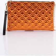 Dgn 4004 Kadin Baklava Dilimi Desenli Portföy Çanta 4004-2337-R145173 Turuncu