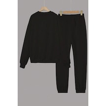 Uyguntarz Miami Baskılı Unisex Eşofman Takımı Siyah