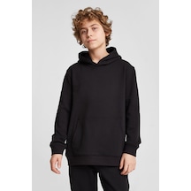 Lescon Çocuk Kapüşonlu Sweatshirt 25s-3267-25n Siyah