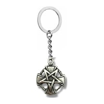 Pentagram Figürlü Unisex Anahtarlık Mistik, Güçlü Ve Özgün Tasarım