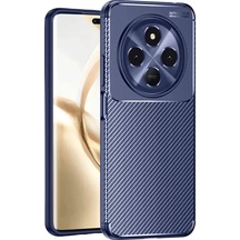 Newface Tecno Spark 30c Kılıf Auto Focus Karbon Kapak - Lacivert