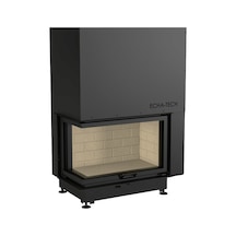 Echa Tech Asansörlü Çelik Köşe Şömine Haznesi Sol Açık 90