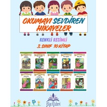 3.sınıf Okumayı Sevdiren Renkli Resimli Hikayeler 2 - 10 Kitap