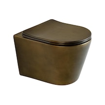 Lena Asma Klozet Kapak Dahil Mat Bronz Et-h201br Bronz