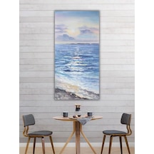 Yağlı Boya Tablo %100 El Yapımı 64cmx116cm Deniz Manzara