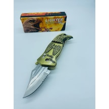 Kartal Kabartmalı Çakı Çakmak //lucky Wings-15cm