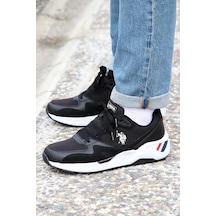 U.S. Polo Assn. 4M HUSKY 4FX Erkek  Siyah Sneaker