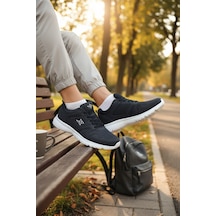 Enoch Unisex Beyaz Yüksek Tabanlı Bağcıklı Yürüyüş Ve Koşu Spor Ayakkabı Günlük Sneaker 2332 Lacı