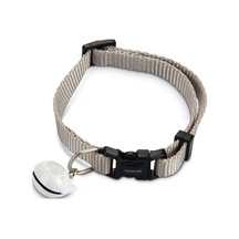 Hnrlıshp Beeztees Kedi Boyun Tasması, Zilli, Açık Gri, 20-30cm