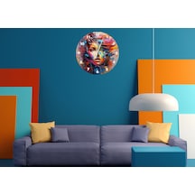 Ti-play Renkler Ve Güzellik 30x30cm Akrilik Dekoratif Modern Duvar Saati ÇOk Renkli