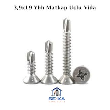 3,9x19 Yhb Matkap Uçlu Vida-1.9 Cm Akıllı Vida 200 Adet 3.9 x 19 MM
