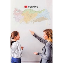 Türkiye Il Ilçe Haritası Yazı Tahtası Akıllı Kağıt Tahta Kalem He-Şeffaf