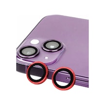 İphone 13 Mini Raze Metal Kamera Lens - Kırmızı