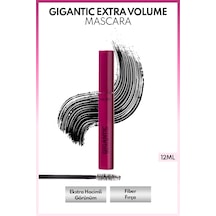 Cosmetics Gigantic Ekstra Hacim Ve Takma Kirpik Etkili Maskara - Siyah 0
