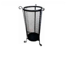Ferforjeli Fileli Metal Siyah Şemsiyelik 26 50 Cm Siyah