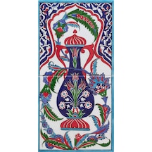 Can Seramik - 20x40 CM El Dekoru Kütahya Çinisi