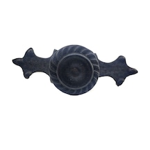 Antika Tarz Dekoratif Pirinç Çizgili Düğme - 35x100 Mm, Büyük, Oksit