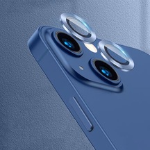 Lexroo İphone 13 Mini Kamera Lens Koruyucu - Mor