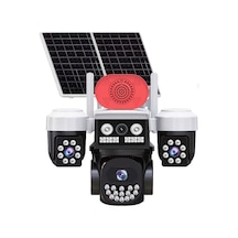 Onqam Js-s3 3x2mp 4g Dış Mekan Güneş Enerjili Pt Güvenlik Kamerası - 3 Lensli, 7/24 Kayıt Aov