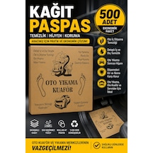 Oto Yıkama Kağıt Paspas 500 Adet 130 Gr Tek Kullanımlık Kağıt Paspas