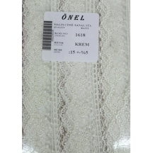 Dantel Polyester Sanal Tül Bant Krem 15 Metre En 3 Cm On-1618-kr