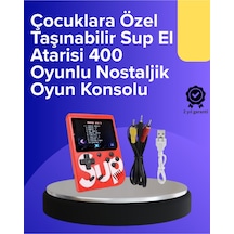 Çocuklar İçin 400 Retro Oyunlu Konsol -