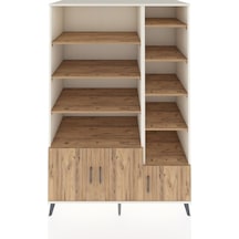 Kronos Dolap 10 Raflı 3 Kapaklı 132x59x195 Aytaşı-çam/çam Atlas Çam/atlas Çam