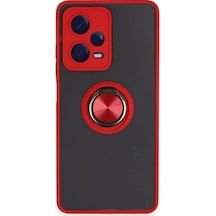Xiaomi Poco X5 Pro 5g Kılıf Montreal Yüzüklü Silikon Kapak - Kırmızı Renkli