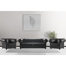 Ofiscombin Ofis Büro Koltuk Kanepe Oturma Takımları Ofis Grupları Martin Siyah Chester3