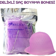 Delikli Saç Boyama Röfle Bonesi Silikon + Tığ