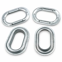 40 Mm No 66 Galvaniz Oval Kuşgözü Branda, Tente Ve Perde İçin 10'lu Takım Gümüş