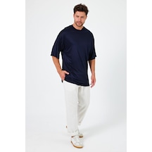 Alexander Gardi Alexandergardı Yırtmaçlı Basic Oversize T-shirt Un-70418 001