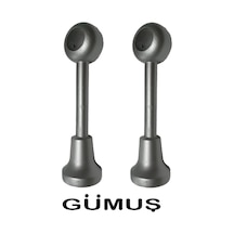 Perdemix Ahşap Rustik Taşıyıcı Ayak 2 Adet Gümüş