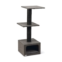 Karlıe Kedi Tırmalama+ev Dora Gri 38x38x91cm