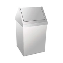 KROM ÇATI KAPAKLI ÇÖP KOVASI 25 LT PLX-3800-325 Gri