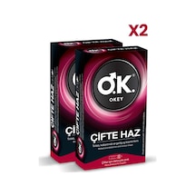 Okey Çifte Haz Prezervatif 10'lu X2 Adet